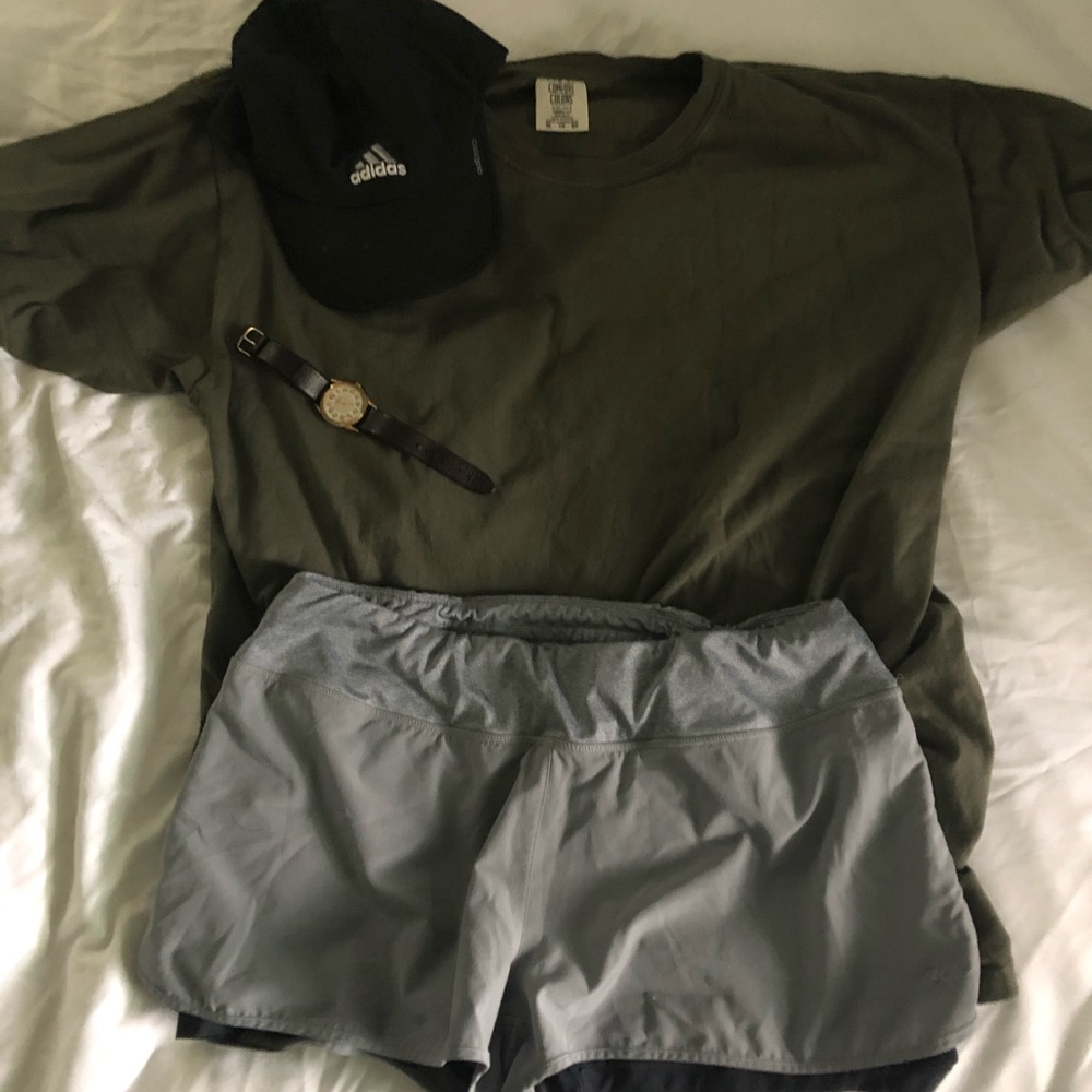 Grey MPG running shorts